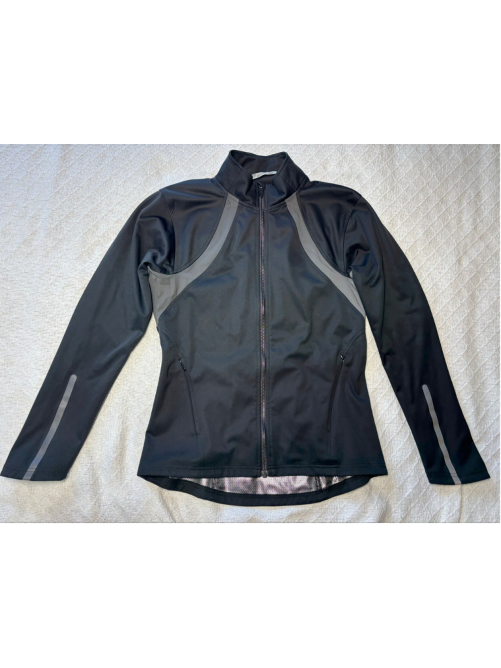 Athleta Reflective Running Start Jacket Black Thermal Small Gorpcore Athleisure